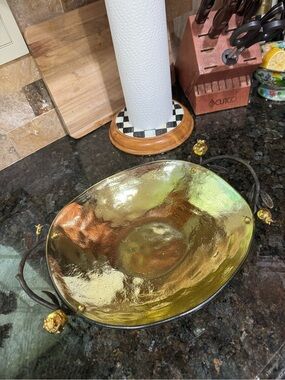 Michael Aram Gold Glass Tray